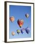 Colorful Hot Air Balloons in Sky, Albuquerque, New Mexico, USA-null-Framed Photographic Print