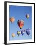 Colorful Hot Air Balloons in Sky, Albuquerque, New Mexico, USA-null-Framed Photographic Print