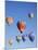 Colorful Hot Air Balloons in Sky, Albuquerque, New Mexico, USA-null-Mounted Photographic Print