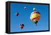 Colorful Hot Air Balloons on a Sunny Day-flippo-Framed Stretched Canvas