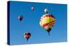 Colorful Hot Air Balloons on a Sunny Day-flippo-Stretched Canvas