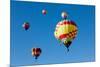 Colorful Hot Air Balloons on a Sunny Day-flippo-Mounted Photographic Print