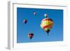 Colorful Hot Air Balloons on a Sunny Day-flippo-Framed Photographic Print