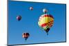 Colorful Hot Air Balloons on a Sunny Day-flippo-Mounted Photographic Print