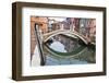 Colorful Houses along the Canals of Burano and reflections.-Terry Eggers-Framed Photographic Print