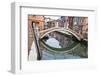 Colorful Houses along the Canals of Burano and reflections.-Terry Eggers-Framed Photographic Print
