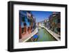 Colorful houses and canal, Burano, Veneto, Italy-Russ Bishop-Framed Photographic Print