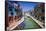 Colorful houses and canal, Burano, Veneto, Italy-Russ Bishop-Framed Stretched Canvas