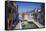 Colorful houses and canal, Burano, Veneto, Italy-Russ Bishop-Framed Stretched Canvas