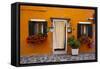 Colorful houses, Burano, Italy.-Terry Eggers-Framed Stretched Canvas