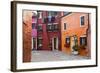 Colorful houses, Burano, Italy.-Terry Eggers-Framed Photographic Print