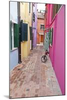 Colorful houses, Burano, Italy.-Terry Eggers-Mounted Photographic Print