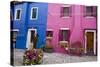 Colorful houses, Burano, Italy.-Terry Eggers-Stretched Canvas