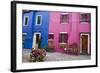 Colorful houses, Burano, Italy.-Terry Eggers-Framed Photographic Print