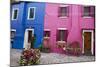 Colorful houses, Burano, Italy.-Terry Eggers-Mounted Photographic Print