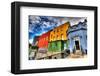 Colorful Houses-Dublin Castle-null-Framed Art Print