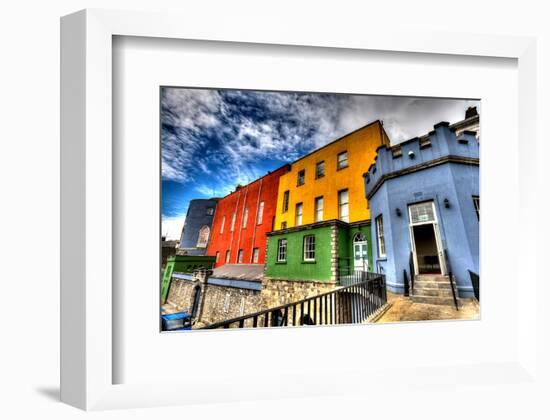 Colorful Houses-Dublin Castle-null-Framed Art Print