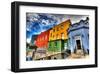 Colorful Houses-Dublin Castle-null-Framed Art Print