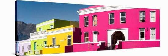 Colorful Houses in a City, Bo-Kaap, Cape Town, Western Cape Province, South Africa-null-Stretched Canvas