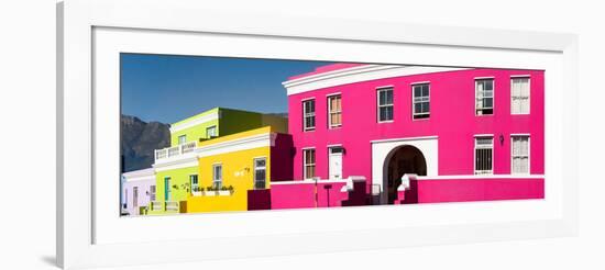 Colorful Houses in a City, Bo-Kaap, Cape Town, Western Cape Province, South Africa-null-Framed Premium Photographic Print