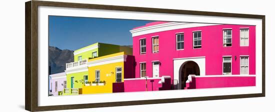 Colorful Houses in a City, Bo-Kaap, Cape Town, Western Cape Province, South Africa-null-Framed Premium Photographic Print