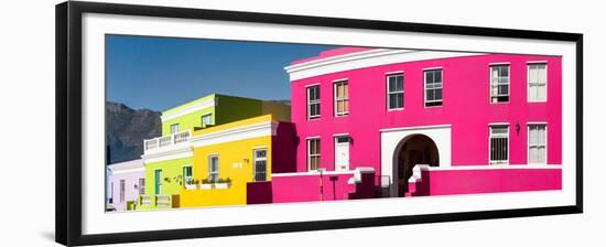 Colorful Houses in a City, Bo-Kaap, Cape Town, Western Cape Province, South Africa-null-Framed Premium Photographic Print