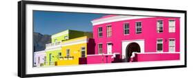 Colorful Houses in a City, Bo-Kaap, Cape Town, Western Cape Province, South Africa-null-Framed Premium Photographic Print