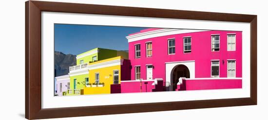 Colorful Houses in a City, Bo-Kaap, Cape Town, Western Cape Province, South Africa-null-Framed Premium Photographic Print