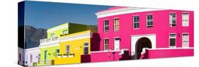 Colorful Houses in a City, Bo-Kaap, Cape Town, Western Cape Province, South Africa-null-Stretched Canvas