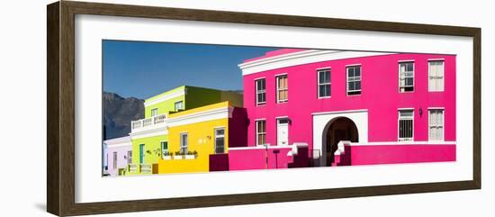 Colorful Houses in a City, Bo-Kaap, Cape Town, Western Cape Province, South Africa-null-Framed Photographic Print