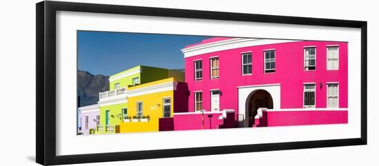 Colorful Houses in a City, Bo-Kaap, Cape Town, Western Cape Province, South Africa-null-Framed Photographic Print