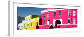 Colorful Houses in a City, Bo-Kaap, Cape Town, Western Cape Province, South Africa-null-Framed Photographic Print