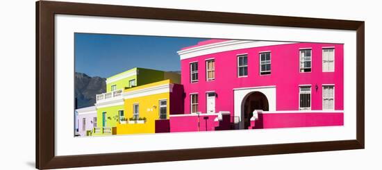 Colorful Houses in a City, Bo-Kaap, Cape Town, Western Cape Province, South Africa-null-Framed Photographic Print