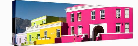 Colorful Houses in a City, Bo-Kaap, Cape Town, Western Cape Province, South Africa-null-Stretched Canvas