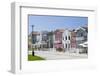 Colorful houses of Costa Nova, a seaside resort and suburb of Aveiro. Because of the many channels -Martin Zwick-Framed Photographic Print