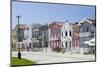 Colorful houses of Costa Nova, a seaside resort and suburb of Aveiro. Because of the many channels -Martin Zwick-Mounted Photographic Print