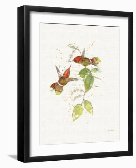 Colorful Hummingbirds II-Katie Pertiet-Framed Art Print