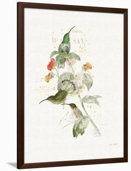 Colorful Hummingbirds III-Katie Pertiet-Framed Art Print