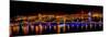 Colorful illumination of Dragon Bridge over Han River, Tet Festival, New Year celebration, Vietnam.-Tom Norring-Mounted Photographic Print