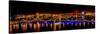 Colorful illumination of Dragon Bridge over Han River, Tet Festival, New Year celebration, Vietnam.-Tom Norring-Stretched Canvas