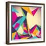 Colorful Illustrated Abstraction-Rashomon-Framed Art Print