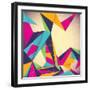Colorful Illustrated Abstraction-Rashomon-Framed Art Print