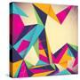 Colorful Illustrated Abstraction-Rashomon-Stretched Canvas