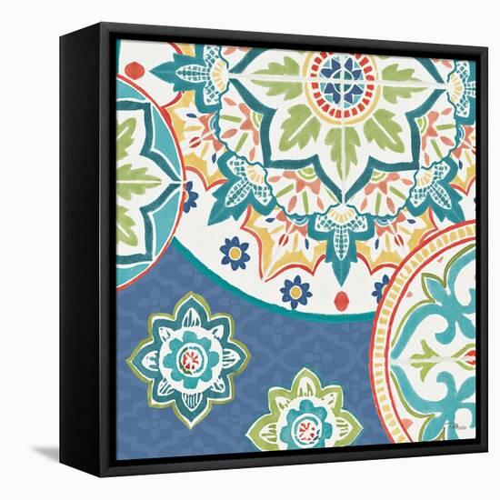 Colorful Journey II Blue-Pela Studio-Framed Stretched Canvas