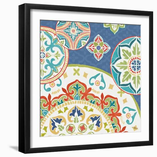 Colorful Journey III Blue-Pela Studio-Framed Art Print