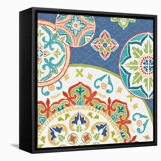 Colorful Journey III Blue-Pela Studio-Framed Stretched Canvas