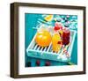 Colorful Juices & Azure Picnic-null-Framed Art Print