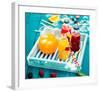 Colorful Juices & Azure Picnic-null-Framed Art Print