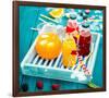 Colorful Juices & Azure Picnic-null-Framed Art Print