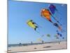 Colorful Kites Dot the Sky-null-Mounted Photographic Print
